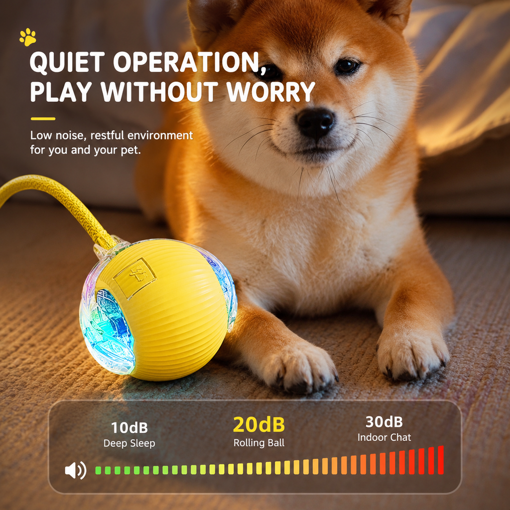 Interactive Smart Rolling Dog Ball Toy