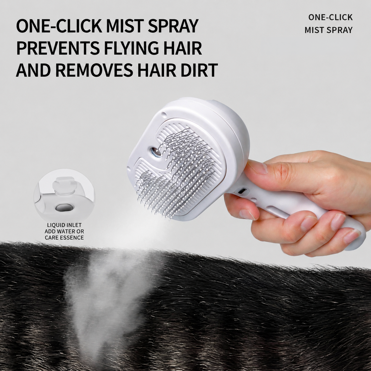 Pet Spray Steam Brush