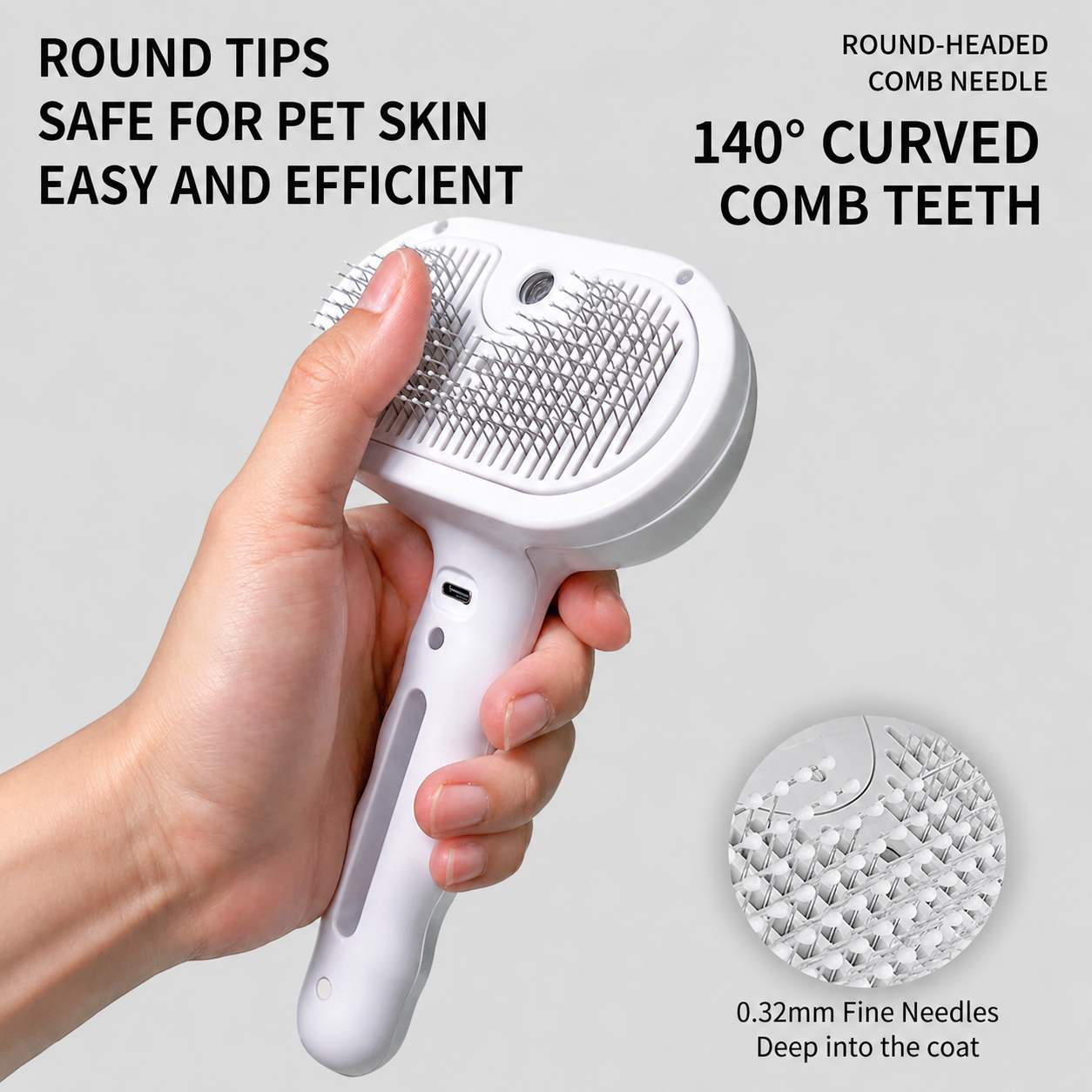 Pet Spray Steam Brush
