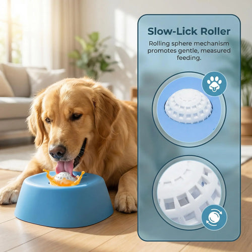 Interactive Rolling Dog Lick Bowl