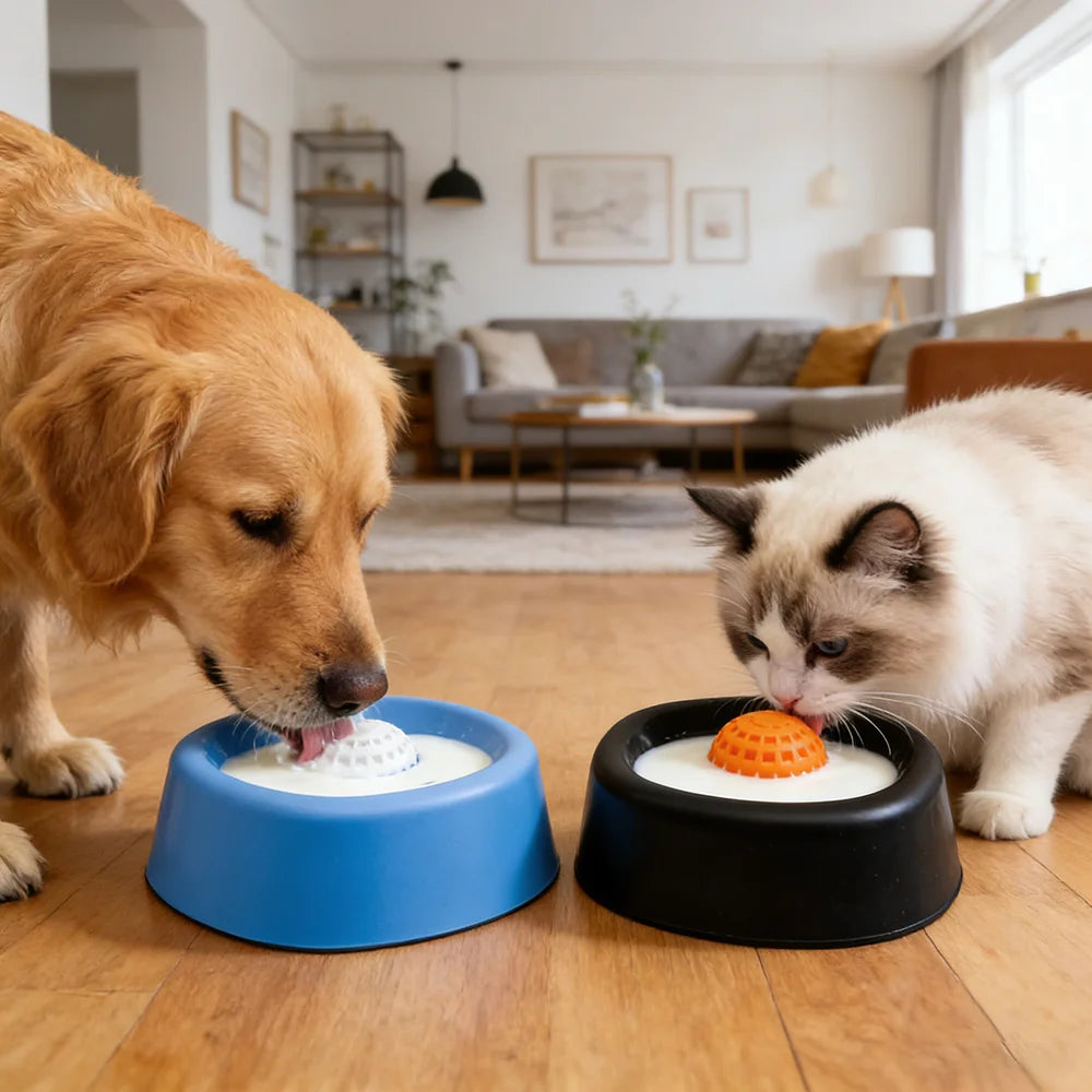 Interactive Rolling Dog Lick Bowl